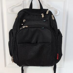 Fisher-Price Black Diaper Bag
